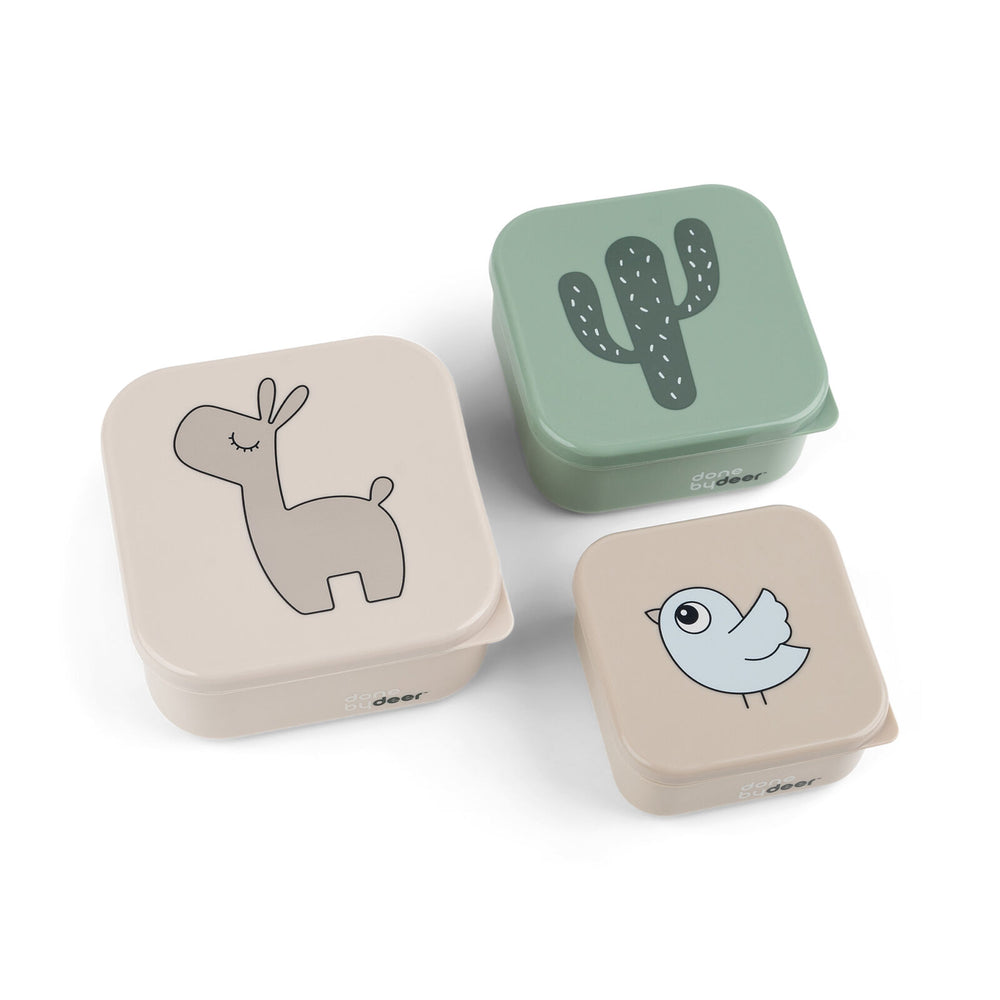 Done by Deer - Snack box set 3 pcs -  Lalee - Sand mix