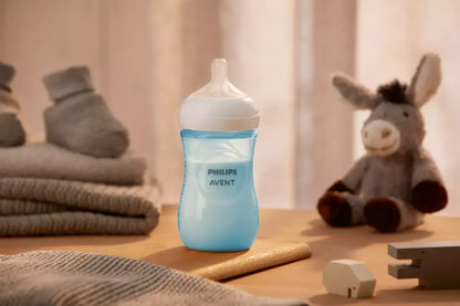 Philips Avent-Natural Response Baby Bottle 260 ml-Pastel Blue