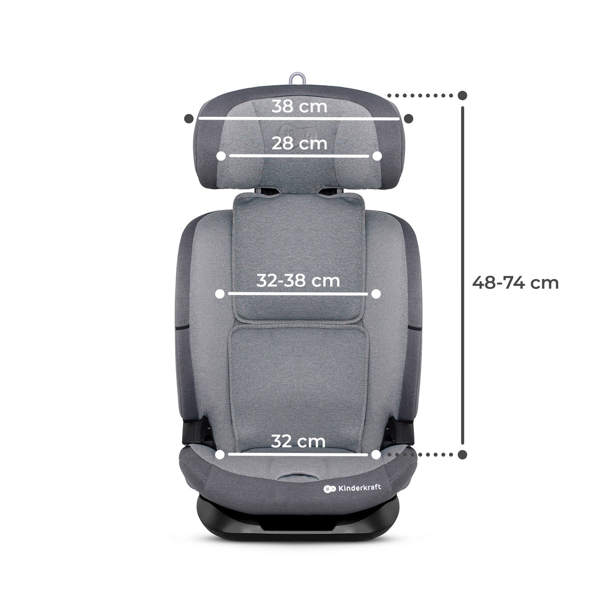 Kinderkraft - OneTo3 I-Size Car Seat - Grey