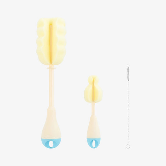 Bottle Brush Set 3 pcs Blue-Kikkaboo