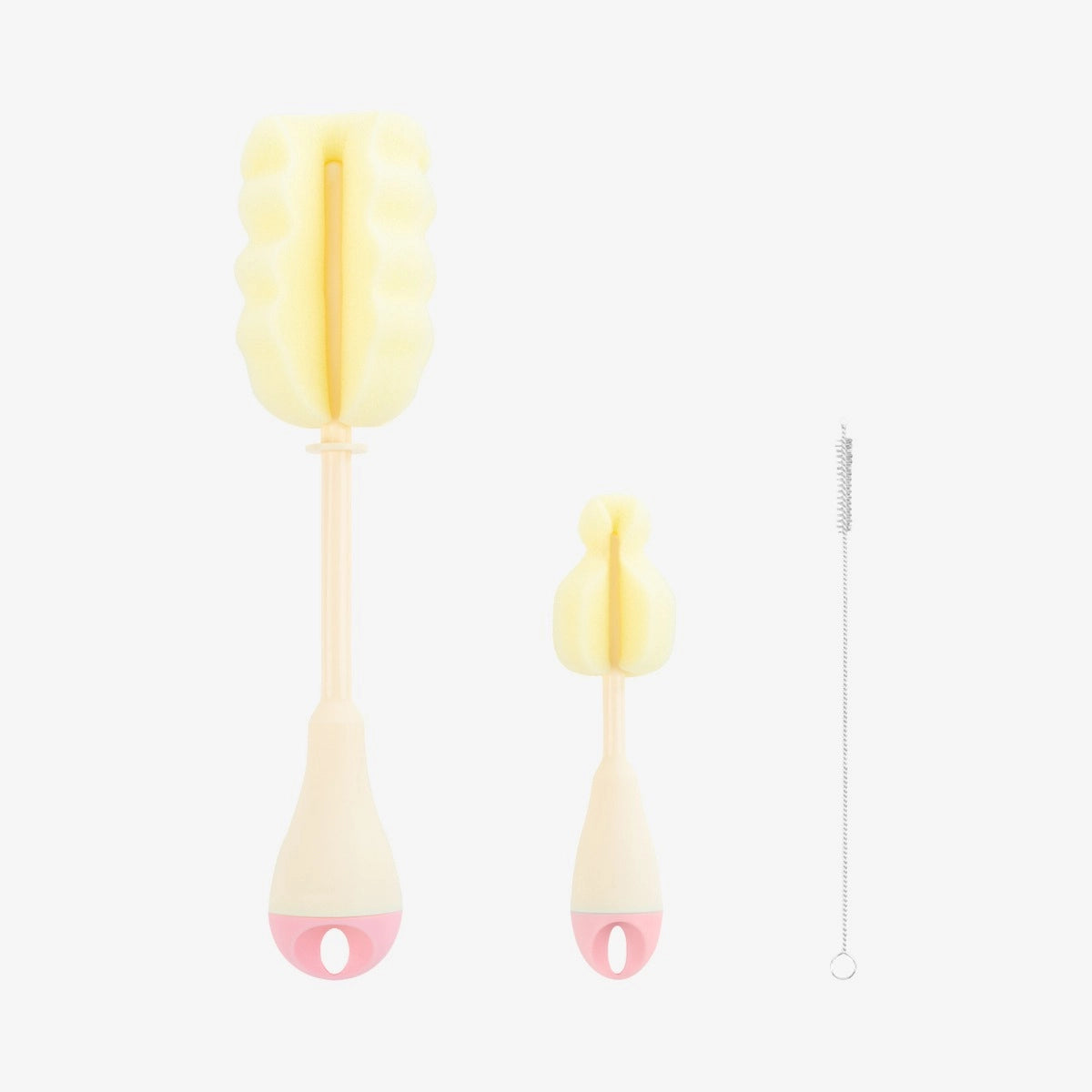 Bottle Brush Set 3 pcs Pink-Kikkaboo