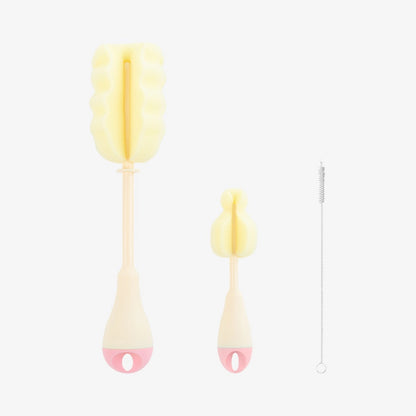 Bottle Brush Set 3 pcs Pink-Kikkaboo