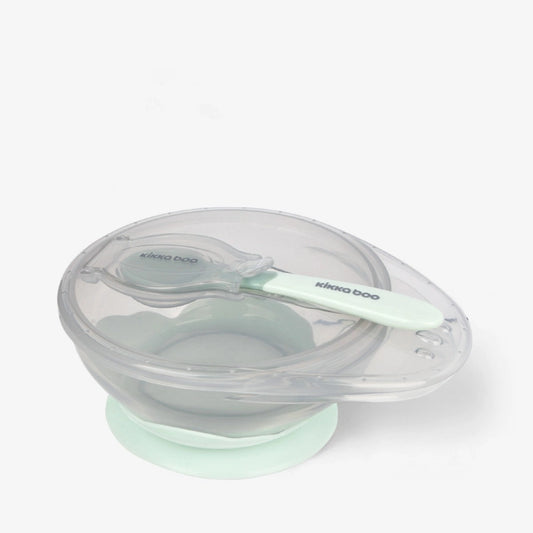 Suction Bowl with Spoon Mint-Kikkaboo