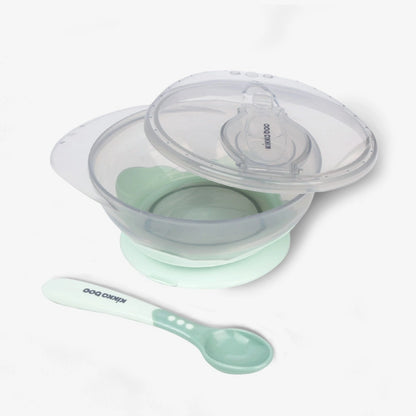 Suction Bowl with Spoon Mint-Kikkaboo