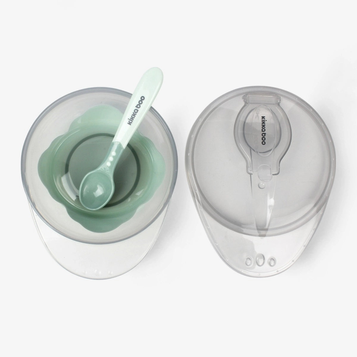 Suction Bowl with Spoon Mint-Kikkaboo