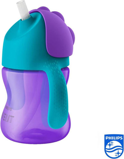 Philips Avent - Bendy Straw Cup 7oz (9m+) - Purple