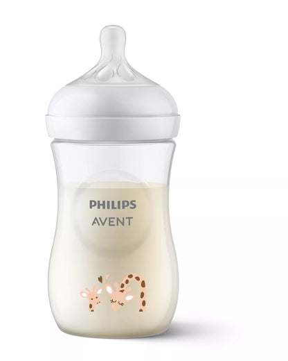 Philips Avent-Natural Response Baby Bottle 260ml-Giraffe