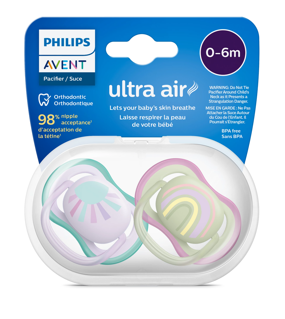 Philips Avent Ultra Air Soother – Girl – 0-6m – 2 Pcs