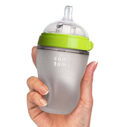 Comotomo - Natural Feel Baby Bottle 250ml - 2 Pack - Green