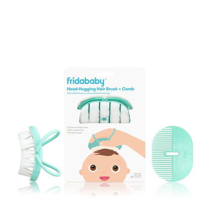 Baby Head-Hugging Hairbrush + Styling Comb Set-Fridababy