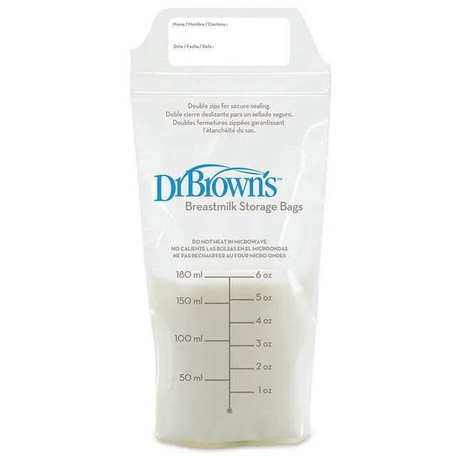 Dr. Browns Breastmilk Storage Bag (6oz / 180ml)-25-Pack