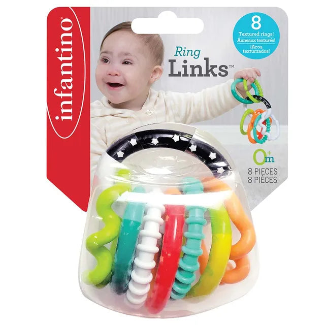 Infantino Textured Ring Links | 0M+