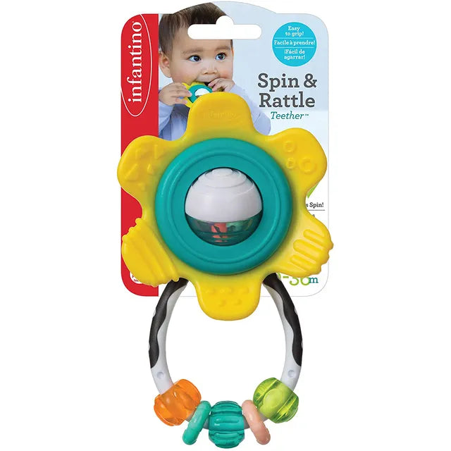 Infantino Handle Rattle Infantino - Spin & Rattle Teether – Little Wings