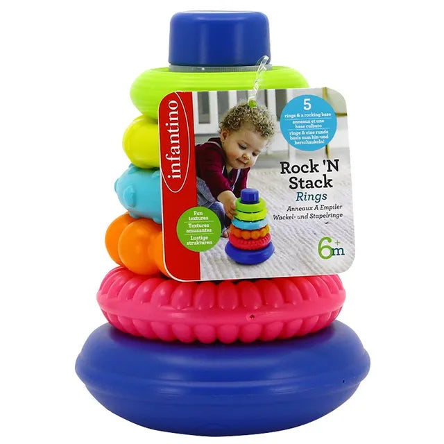 Infantino - Rock 'N Stack Rings Baby Activity Toy