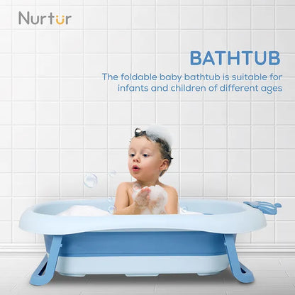 Nurtur - Collapsible Baby Bathtub - Blue