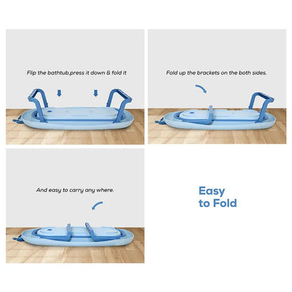 Nurtur - Collapsible Baby Bathtub - Blue