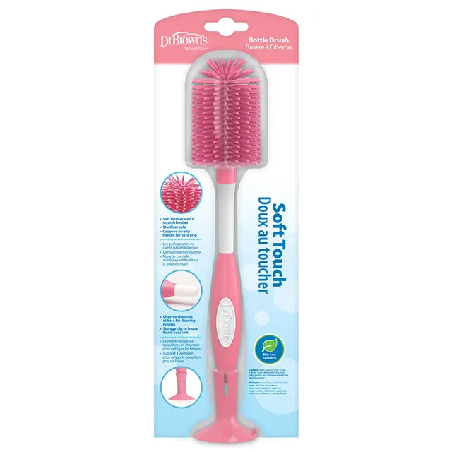 Dr. Browns - Soft Touch Bottle - Brush Pink