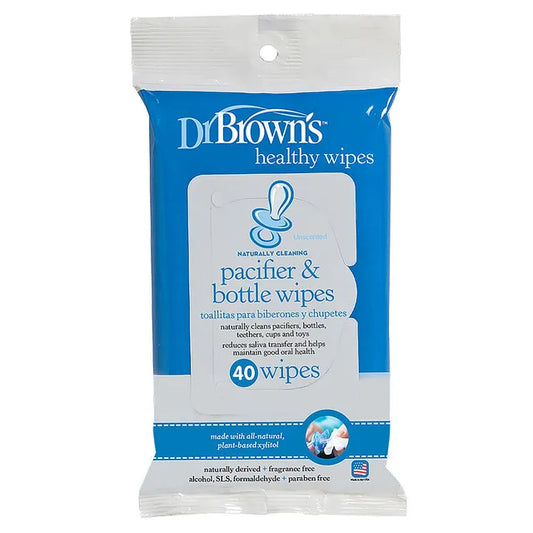 Dr. Browns Pacifier & Bottle Wipes-40 Pack