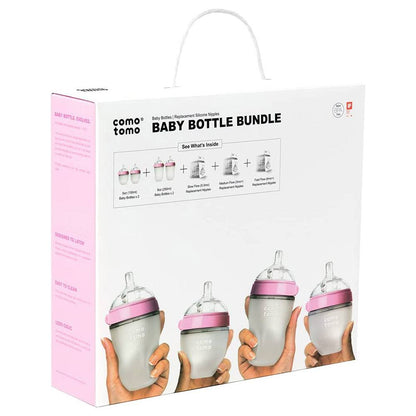 Comotomo - Baby Bottle Bundle Pink