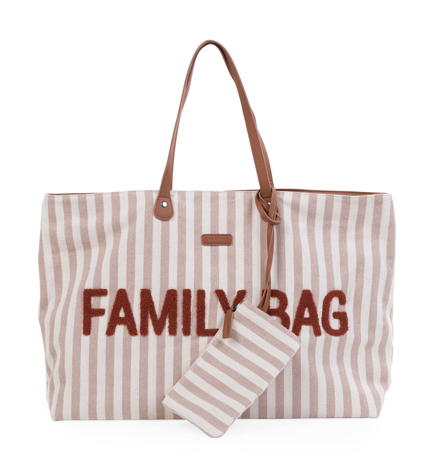 Childhome Family Bag - Stripes  Nude/Terracotta