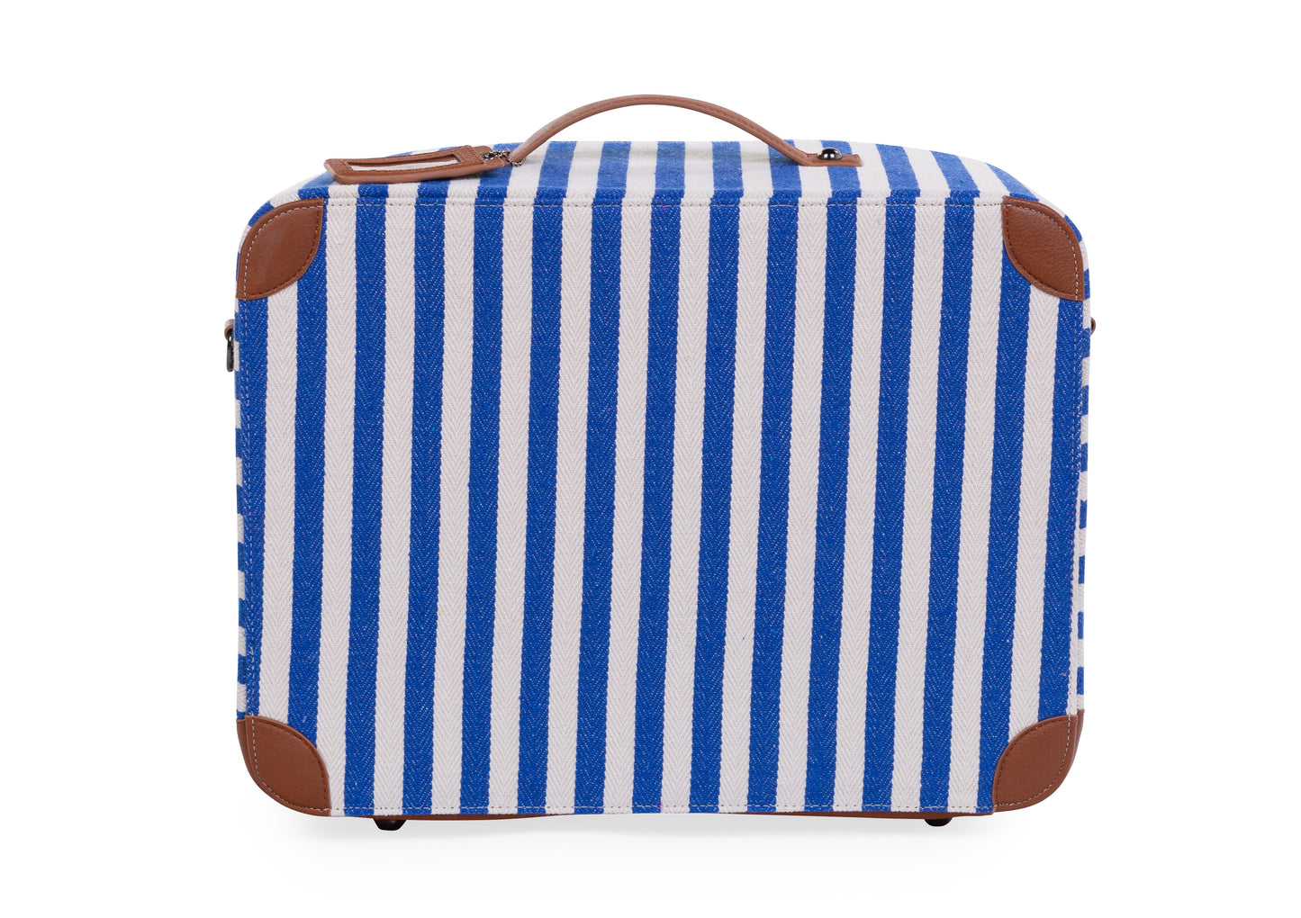 Childhome - Mini Traveller Kids Suitcase -Stripes Electric Blue/Light Blue
