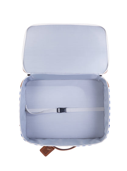 Childhome - Mini Traveller Kids Suitcase -Stripes Electric Blue/Light Blue