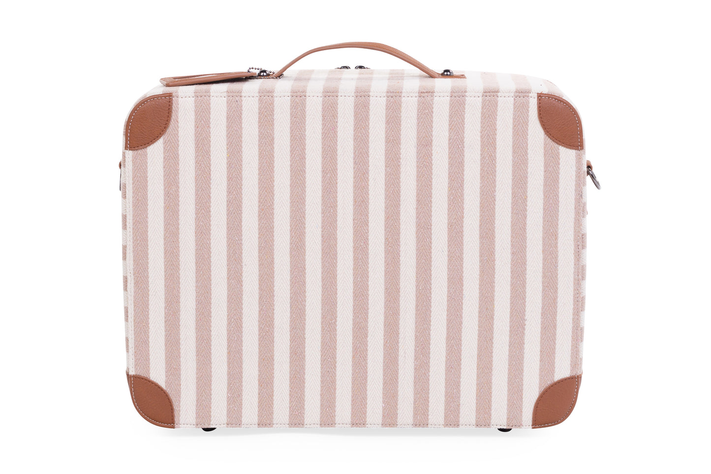 Childhome - Mini Traveller Kids Suitcase -Stripes Nude/Terracotta