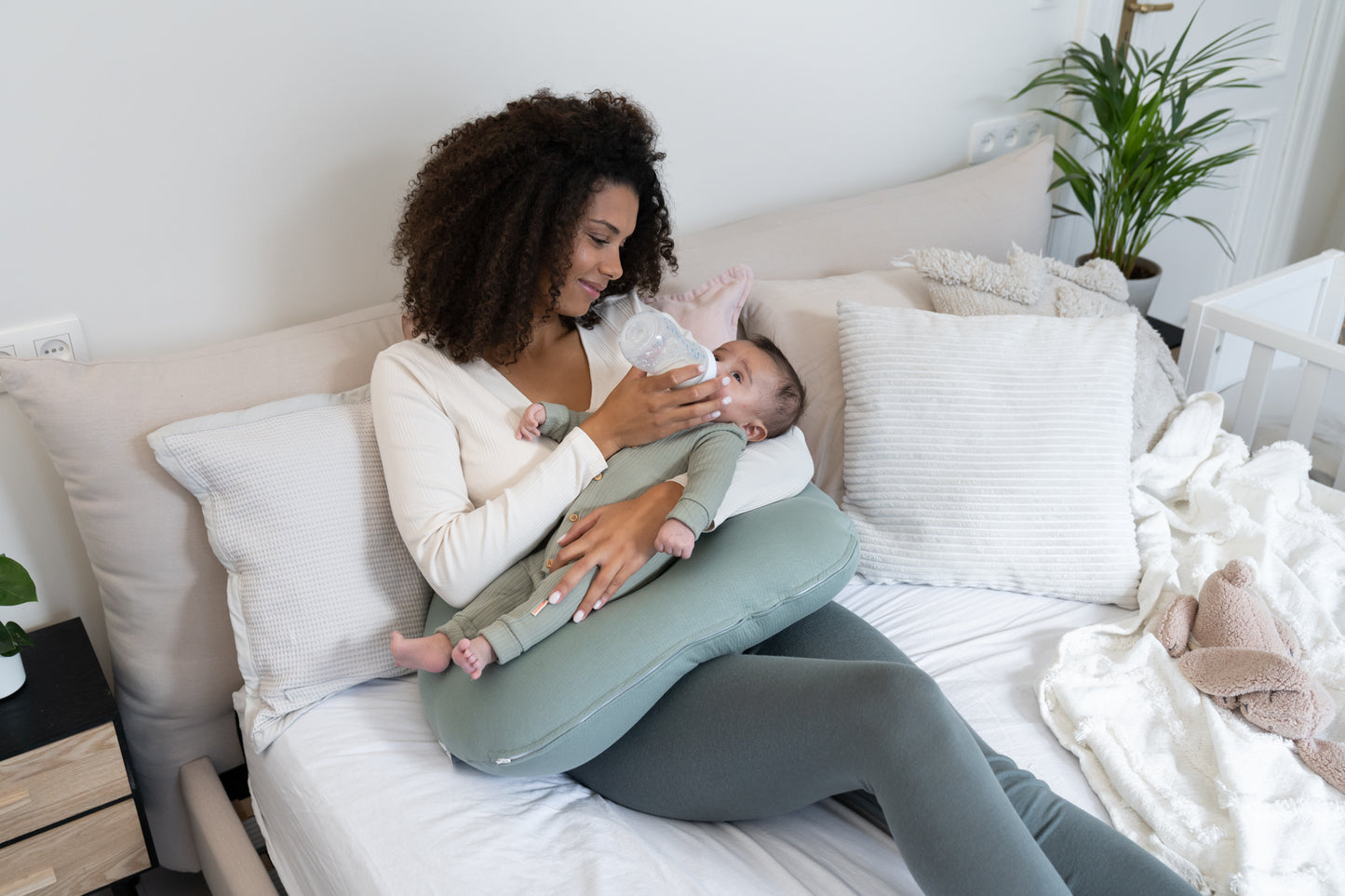 Doomoo - Softy Nursing Pillow -Jersey Green