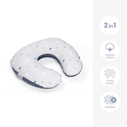 Doomoo - Softy Nursing Pillow -Blue Grey Moon