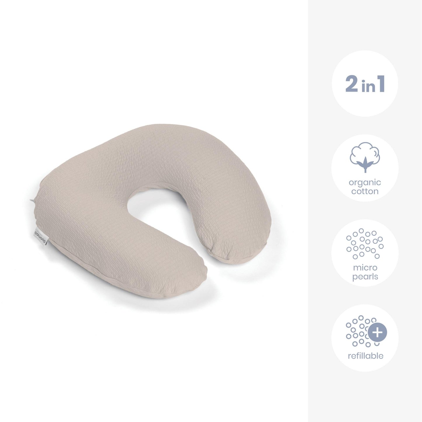 Doomoo - Softy Nursing Pillow -Tetra Jersey Sand