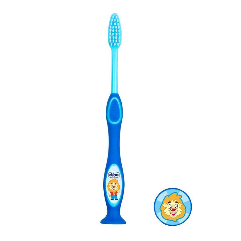 Chicco Milk Teeth Toothbrush 3yrs-6yrs,Blue