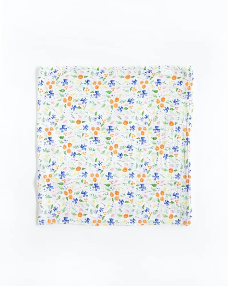 Little Unicorn - Cotton Muslin Swaddle - Mountain Bloom
