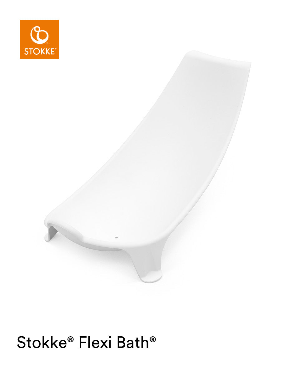 stokke flexi bath white aqua Stokke®-Flexi Bath + Newborn Support Bundle White Aqua – Little Wings