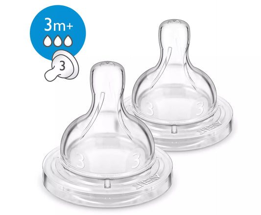 Philips Avent -Anti-Colic Baby Bottle Flow 3 Nipple- 2pc