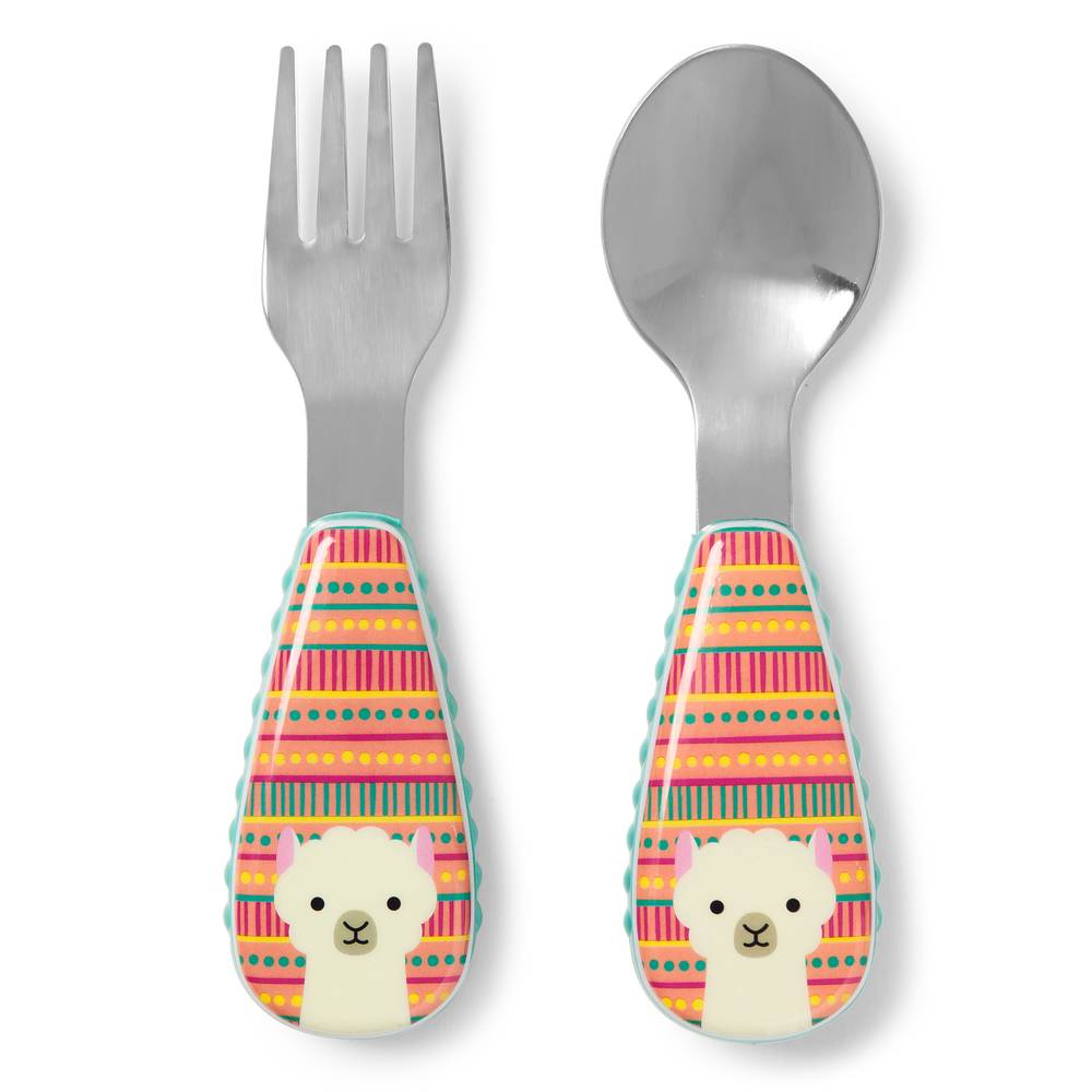 SkipHop Zootensils Fork & Spoon-Llama