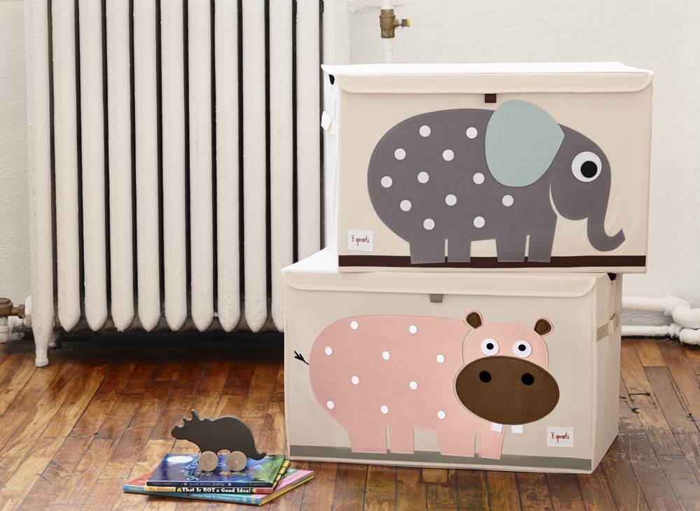 3 Sprouts - Toy Chest -  Hippo