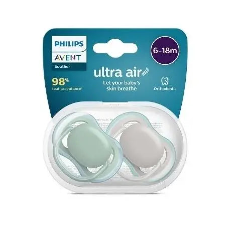 PHILIPS AVENT Ultra Air Pacifier 6-18 Symmetrical - Silicone