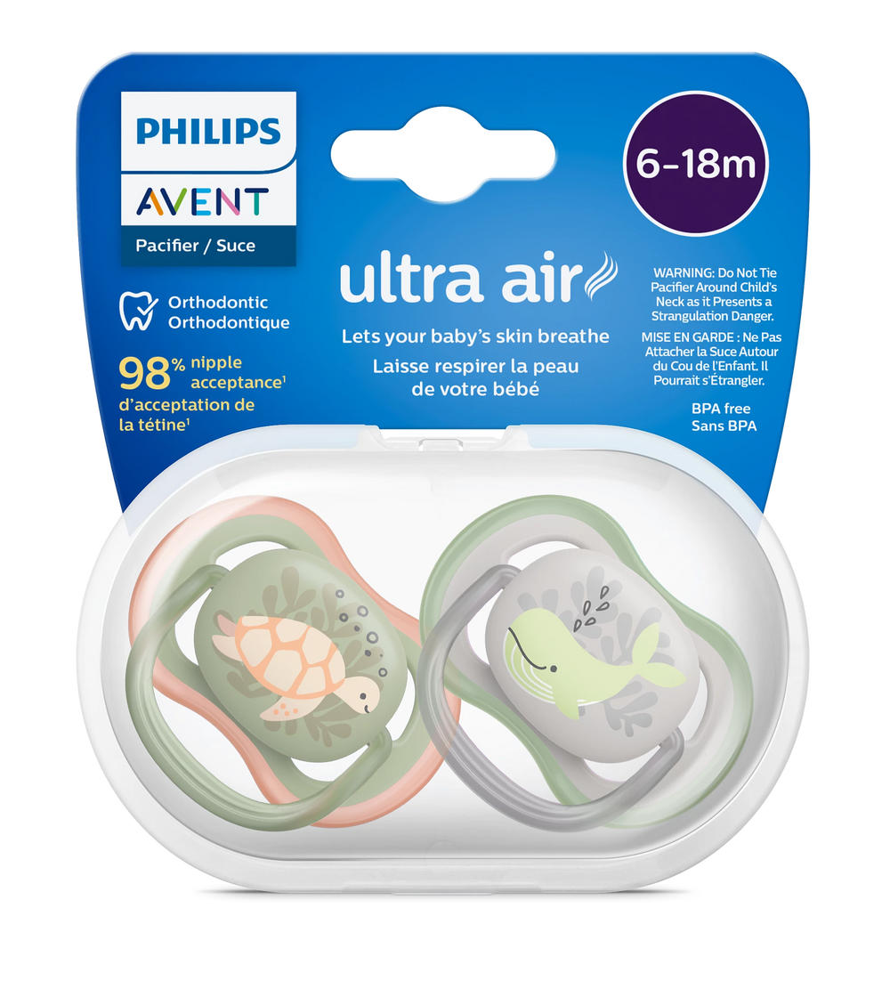 Philips Avent Ultra Air Soother – Boy – 6-18m – 2 Pcs