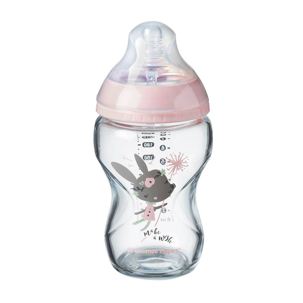 Tommee Tippee Closer To Nature Glass -250ML, Girl