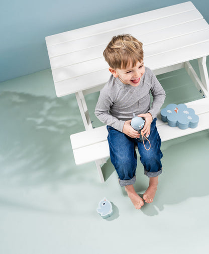 Done by Deer-Lunch & snack box w/straw bottle - Playground - Blue