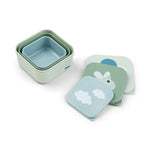 Done by Deer - Snack box set 3 pcs - Happy clouds - Green