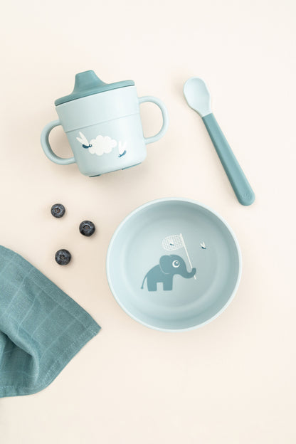 Done by Deer-Foodie first meal set w/suction - Elphee - Blue
