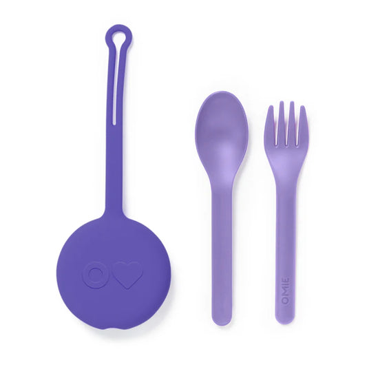 OmiePod & Utensil Set Purple