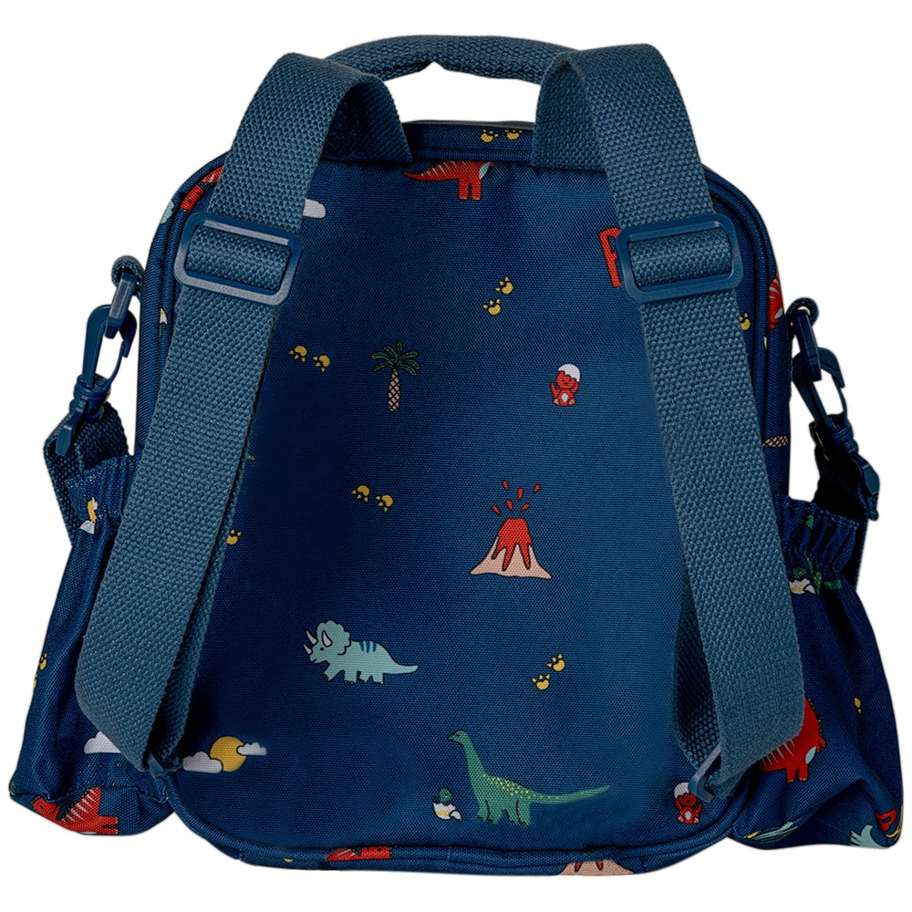 Citron Insulated Lunchbag Backpack - Blue Dino