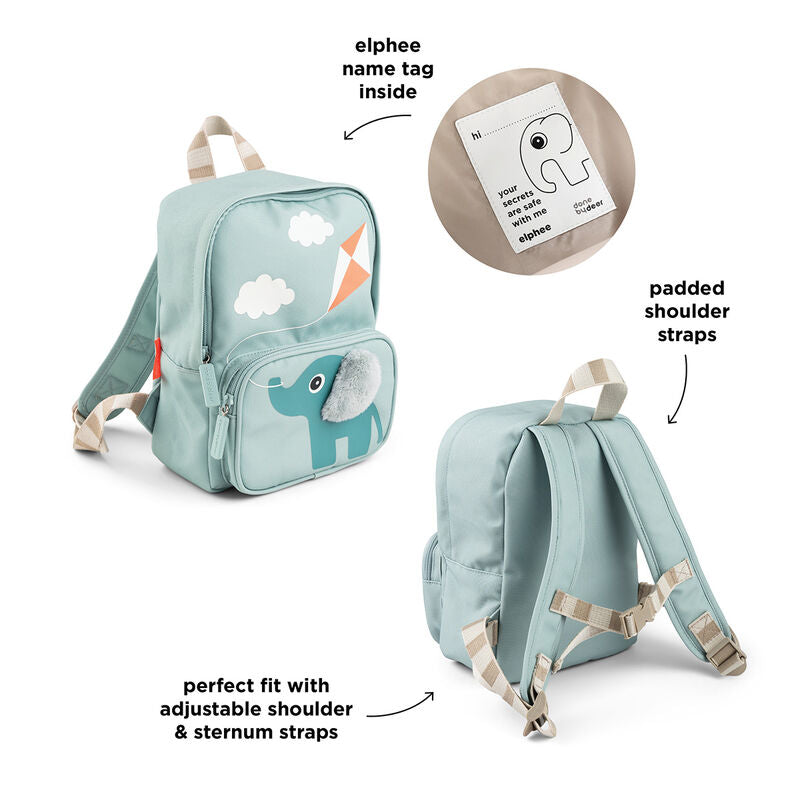 Done by Deer -Kids Canvas Backpack- Elphee Blue