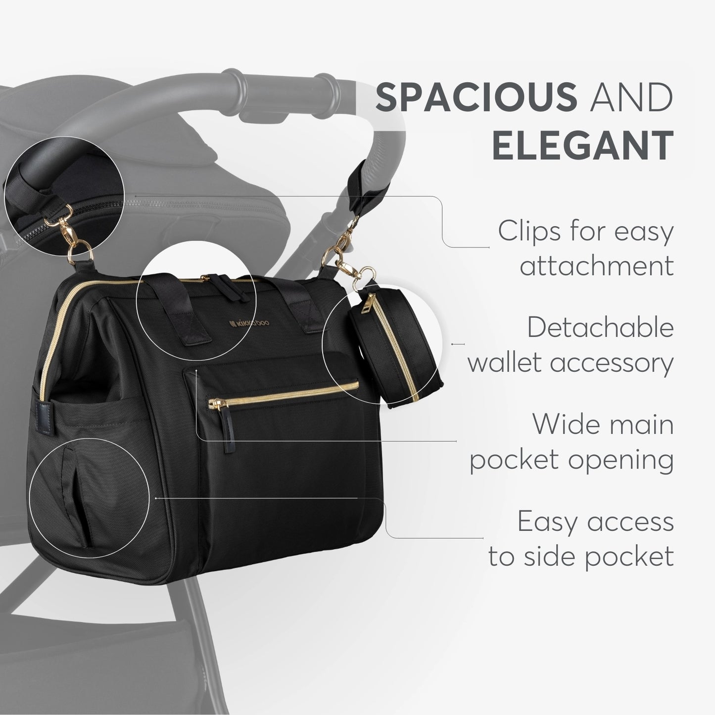 Mama Bag Maxi Black-kikkaboo