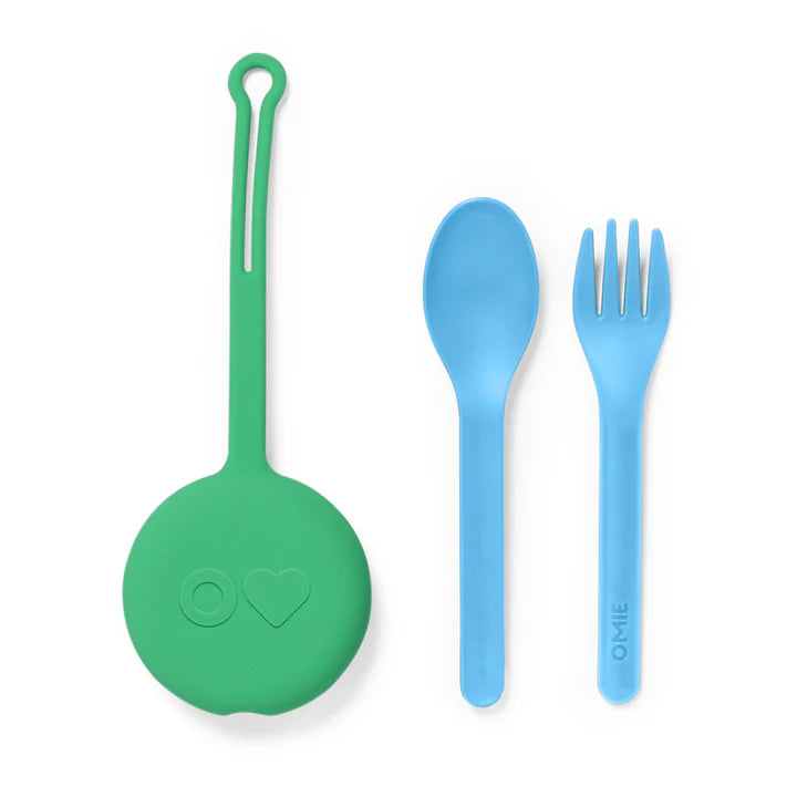 OmiePod & Utensil Set Mint Green