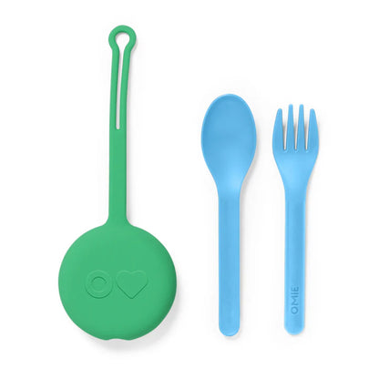 OmiePod & Utensil Set Mint Green