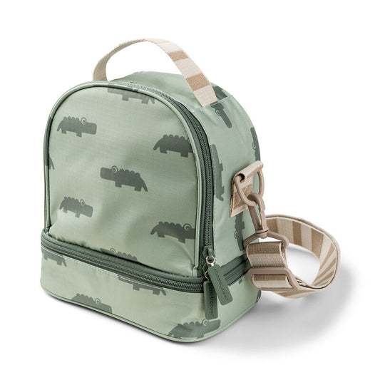 Done by Deer - Kids Insulated Lunch Bag- Croco Green