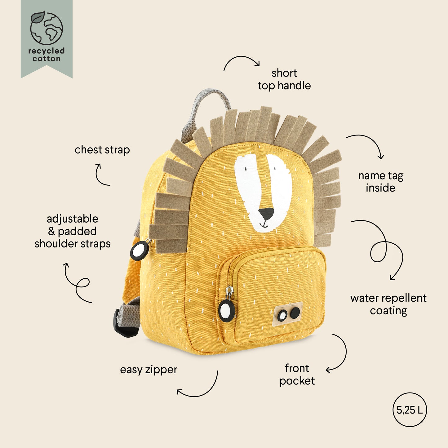 Backpack Small Mr. Lion